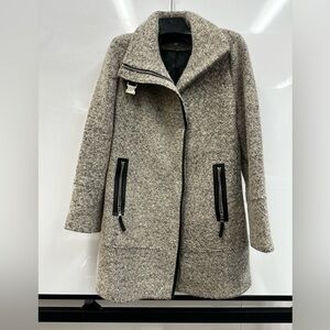Women's Gray Wool Blend Calvin Klein Coat